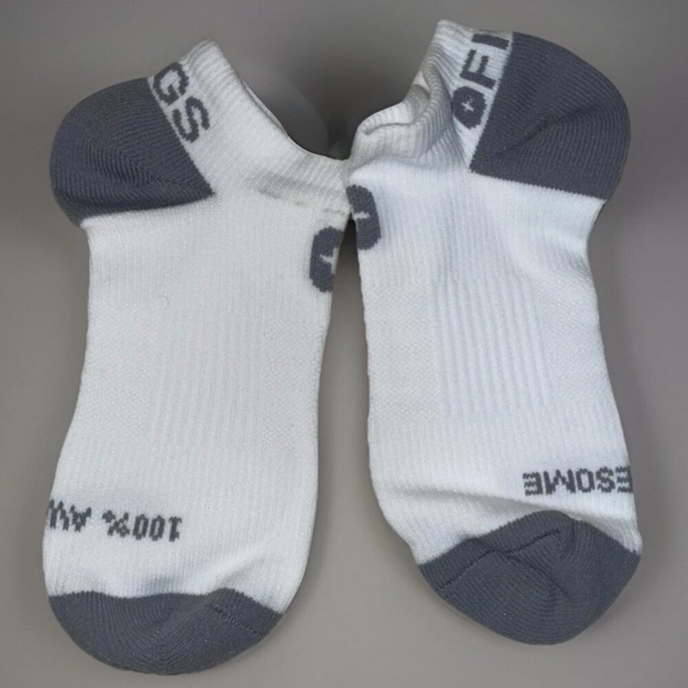 FIGS Compression Socks Low Small Ankle White 3 Pair New - Picture 2 of 9